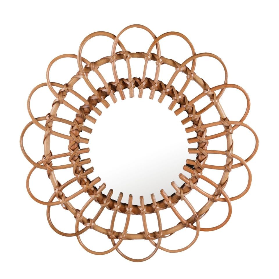 OLR04 DAİSY RATTAN ÇAP:40CM AYNA