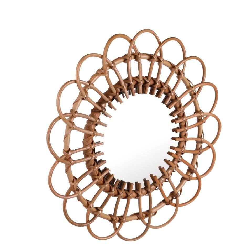 OLR04 DAİSY RATTAN ÇAP:40CM AYNA