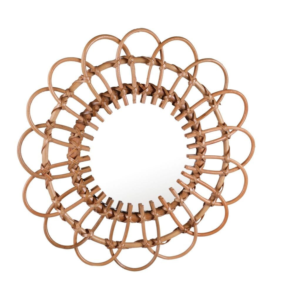 OLR04 DAİSY RATTAN ÇAP:40CM AYNA