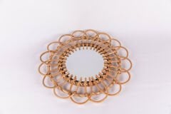 OLR04 DAİSY RATTAN AYNA ÇAP:40CM OIA LIGHT