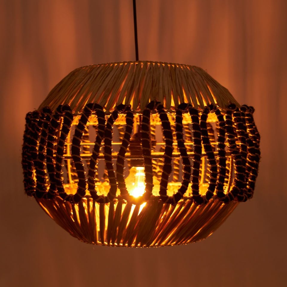 LOKİ SİSAL-ABAKA SARKIT 42X42X30CM OIA LIGHT
