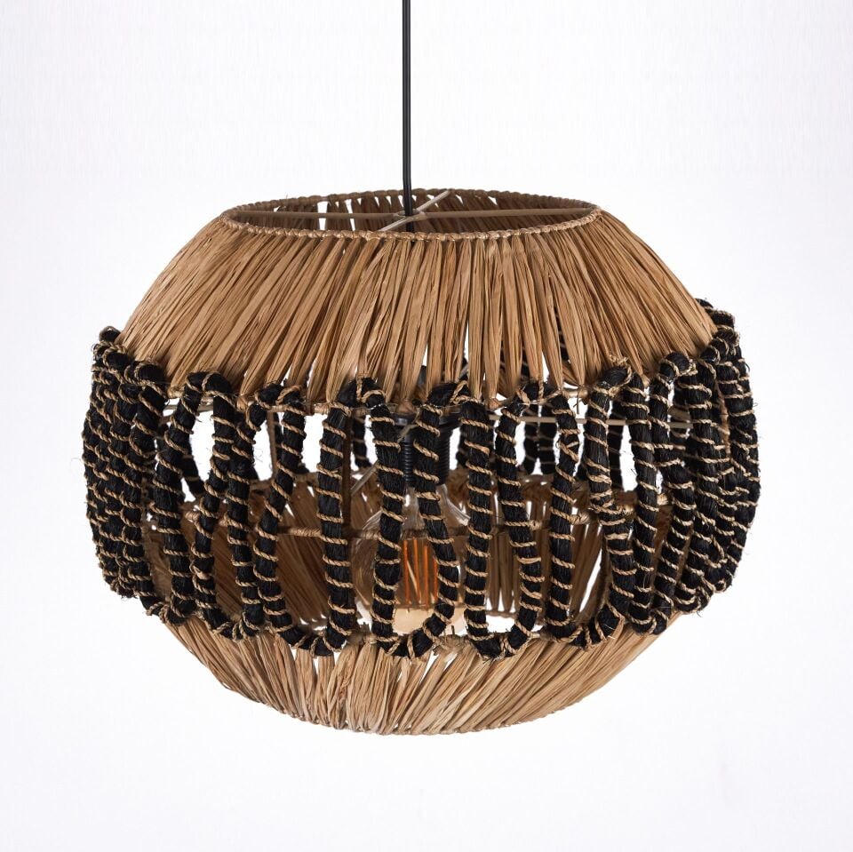 LOKİ SİSAL-ABAKA SARKIT 42X42X30CM OIA LIGHT