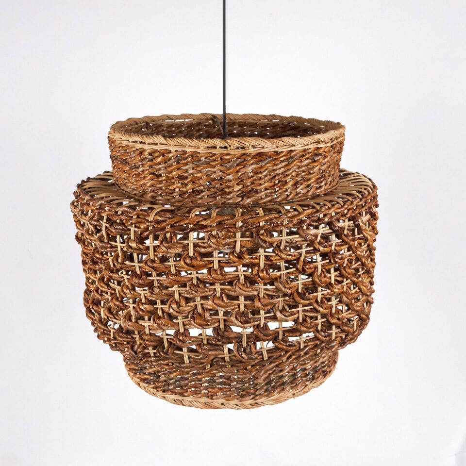 FLARE BANANA VE RATTAN SARKIT 53X53X45CM OIA LIGHT