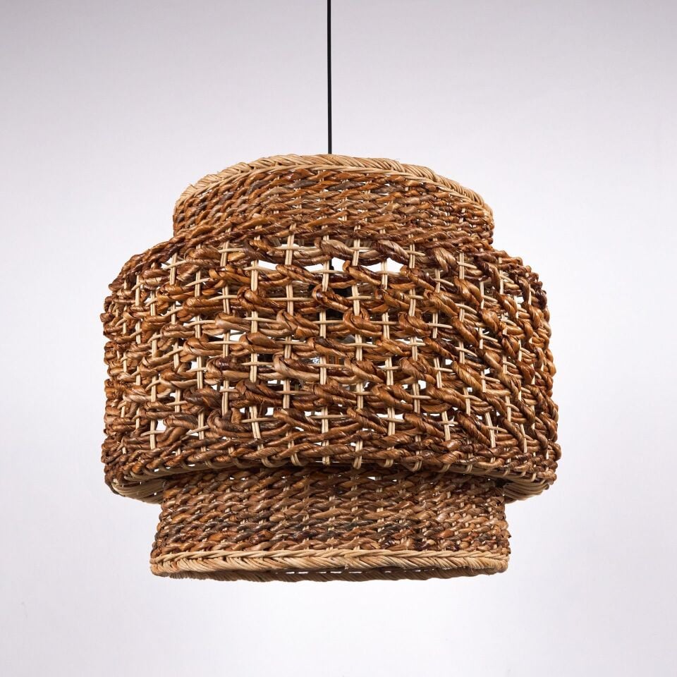 FLARE BANANA VE RATTAN SARKIT 53X53X45CM OIA LIGHT