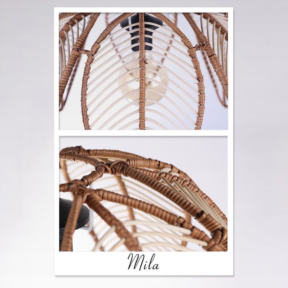 OLR55 MİLA RATTAN SARKIT 44X28 CM OIA LIGHT