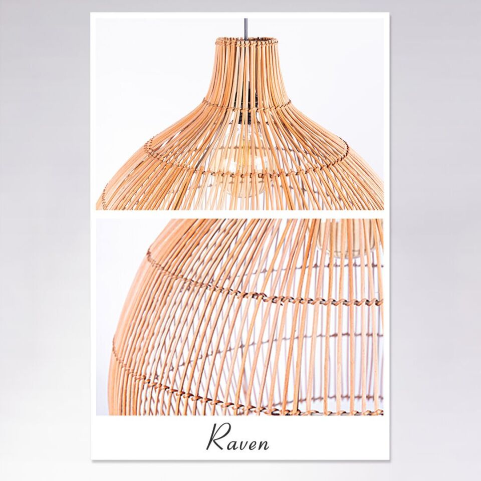 OLR63M RAVEN RATTAN SARKIT 50X52 CM OIA LIGHT