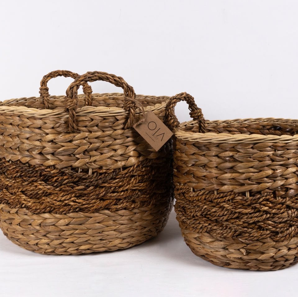 GREYLİNG SU SÜMBÜLÜ-RATTAN SEPET Ç:32CM,H:22CM OIA