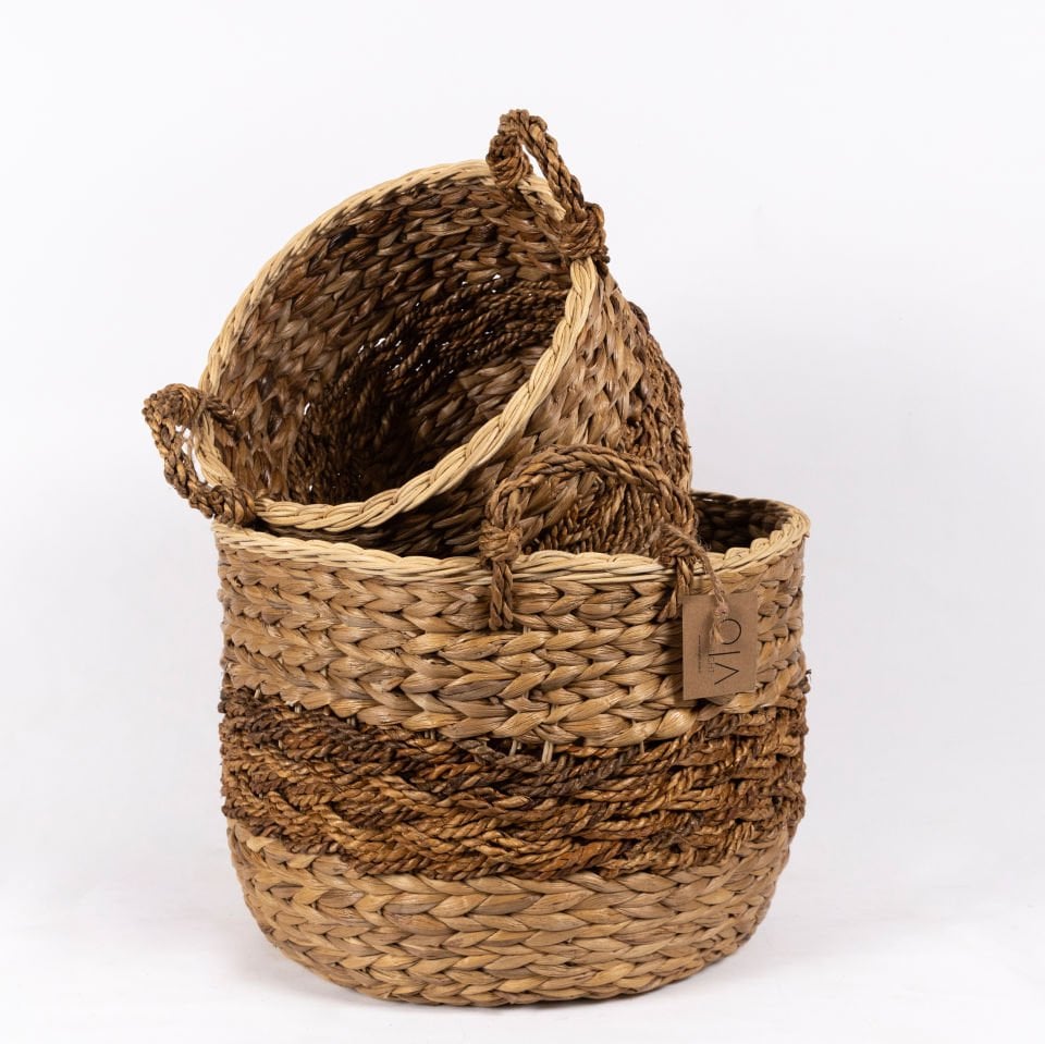 GREYLİNG SU SÜMBÜLÜ-RATTAN SEPET Ç:32CM,H:22CM OIA