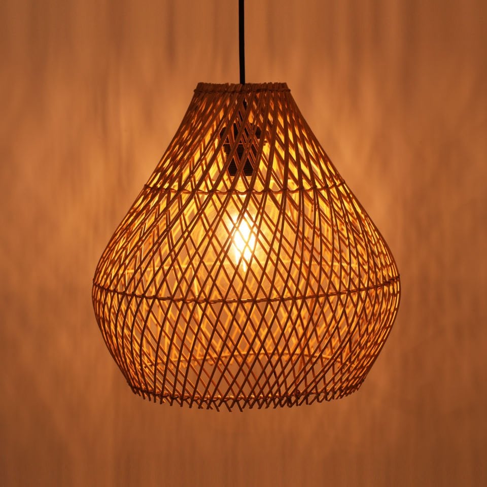 OLR280 LYRA RATTAN SARKIT 36X36 CM OIA LIGHT