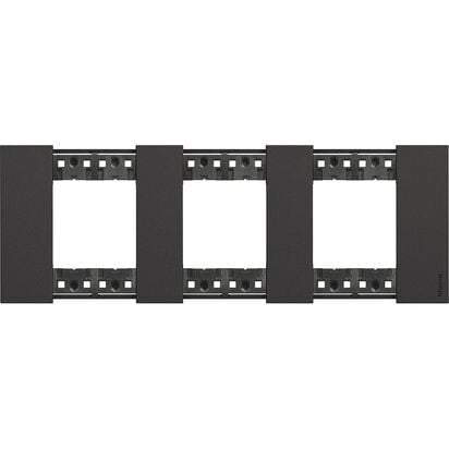 BTİCİNO POLİMER PLASTİK ÇERÇEVE, 2+2+2M, SİYAH