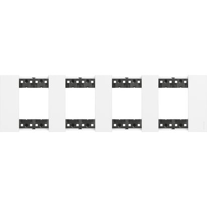 BTİCİNO POLİMER PLASTİK ÇERÇEVE, 2+2+2+2M, BEYAZ