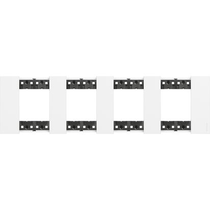 BTİCİNO POLİMER PLASTİK ÇERÇEVE, 2+2+2+2M, BEYAZ