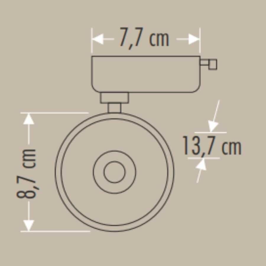 VENÜS 36W 3000K SİYAH KASA LED RAY SPOT ARM.CATA